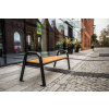 Street Park Bench Steel Spartan bez zadnej strany (Street Park Bench Steel Spartan bez zadnej strany)