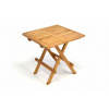 Záhradný drevený skladací stolík DIVERO výška 50 cm