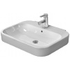 Duravit Happy D.2 - Umývadlo, 65x50 cm, s prepadom, s otvorom na batériu, biela 2316650000