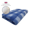 DRYBED Premium Vet Bed Káro modrý + svetlomodrý 100 x 75 cm