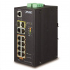 Planet switch IGS-5225-8P2T2S, PoE 8x 1000Base-T, 2x SFP, L2, SNMPv3, ONVIF, -40 až 75°C, 2x DC, IP30, 802.3at 240W IGS-5225-8P2T2S