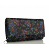 Peňaženka - BB Wallet Natural, Multi -Colored Leather 351-115 -Dámsky produkt (Dámske kožené portfólio veľké hradné kožené kvety)