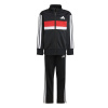 adidas Seasonal Essentials Tiberio 3-Stripes Tricot Track Suit Kids Black/Wht/Rby 4-5 Years