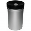 Nehořlavý odpadkový koš TKG Fire EX 370046, 60 L, sříbrný nikl 370046