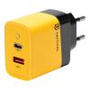AppleMix Nabíjačka / napájací adaptér TACTICAL Microgrid - USB-A + USB-C - 45W - GaN - žltá