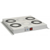 Solarix ventilačná jednotka, univerzálne 4 ventilátory s termostatom, RAL7035, do stropu aj do dna, VJ-R4