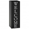 zahrada-XL Stojan na dáždniky Welcome oceľový čierny 246796