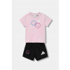 Detská bavlnená súprava adidas JN2153 ružová 86