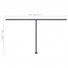 vidaXL Ručne zaťahovacia markíza s LED 500x300 cm antracitová - Antracitová - 1529-143413