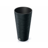 Prosperplast Kvetináč FUSU III antracitový, 30 cm