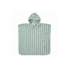 Little Dutch Plážové pončo Seashells / Stripes Surf Blue