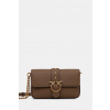 Kožená kabelka Pinko 105353.A2OX hnedá ONE SIZE