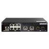 QNAP QSW-M2106R-2S2T sieťový prepínač Riadený L2 10G Ethernet (100/1000/10000) 1U Čierna (QSW-M2106R-2S2T)