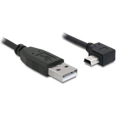 Delock Cable USB 2.0-A male > USB mini-B 5pin male angled 0.5 m 82680