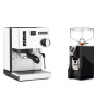 Rancilio Silvia E, biela + Eureka Mignon Perfetto, CR black