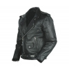 Kožená bunda na motorku Nazran Chopper black vel. 4XL
