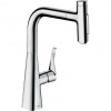 Hansgrohe Metris Select M71 Drezová batéria s vyťahovacou sprchou, chróm 73822000