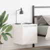 vidaXL Nástenné nočné stolíky 2 ks biele 38x34x40 cm 861230