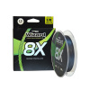 WIZARD - Pletená šnúra 8X Dark Grey 0,25 mm 21,42 kg 135 m