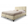 Wilsondo Čalúnená manželská posteľ s úložným priestorom Aténa 140x200 - krémová