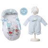 Llorens M844-51 oblečenie pre bábiku bábätko NEW BORN veľkosti 43-44 cm