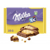 Milka čokoláda mliečna z alpského mlieka obložená slanými krekermi TUC 35g