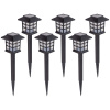 Gardlov 25421 Záhradné solárne lampy, 37 cm, IP44, 6 ks