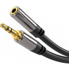 PremiumCord HQ stíněný prodlužovací kabel Jack 3.5mm - Jack 3.5mm M/F 5m kjqmf5