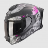SCORPION prilba na motocykel EXO-530 AIR HADJI (matná čierna/ružová), veľ. S