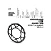 MOTO-MASTER M620291142 MOTO-MASTER ULTRALIGHT STEEL REAR SPROCKET 4644 42 (464442) KTM SX 50/SX 50 MINI '14- , SX-E5 E-BIKE '1