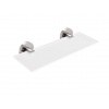 Nimco Unix Polička, dĺžka 30 cm, matné sklo/brúsená nerezová UNM 13091B-30-10
