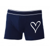 Boxerky Srdce Veľkosť: XXL, Farba: Tmavomodrá