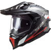 LS2 Helmets LS2 MX701 EXPLORER C FRONTIER G.TITANIUM RED - XL
