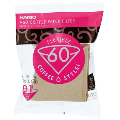 Hario Misarashi hnedé papierové filtre - V60-01 - 100 ks