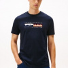Tommy Hilfiger Colour Block Graphic Tee | 8721222412939 | Modrá | XXL