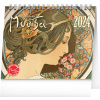 Alfons Mucha 2024 - stolní kalendář