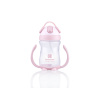 KikkaBoo Hrnček so silikónovou slamkou 300ml 12m+ Pink