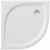 Ravak Galaxy Pro Flat polkruhová sprchová vanička 80x80 cm biela XA234411010