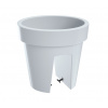 PROSPERPLAST kvetináč na zábradlie 24,5cm LOFLY RAILING DLOFR250-S449 biely plastový