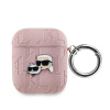 Karl Lagerfeld PU Embossed Karl and Choupette Heads Puzdro na AirPods 1/2 KLA2PGKCPP