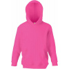 F.O.L. | Classic Kids Hooded Sweat, Detská mikina s kapucňou, červená fuchsia, 128
