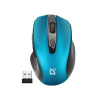 Defender Myš PRIME MB-053, 1600DPI, 2.4 [GHz], optická, 6tl., bezdrôtová, tyrkysová, 1 ks AA, nanoprijímač, tichá 52054