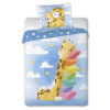 Faro DETSKÉ BAVLNENÉ OBLIEČKY GIRAFFE 100X135 CM, 1KS 40X60 CM VZOROVANÉ