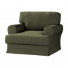 Dekoria Poťah na kreslo Ekeskog, temná olivová, Poťah na kreslo Ekeskog, Manchester, 701-35