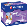 Verbatim DVD+R 4,7 GB 16x Speed, printable, Jewel Case -10 ks (43508)