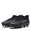 Puma Ultra Match Firm Ground Football Boots Juniors Black/White 5.5 (38.5)