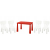 Ikea Mamut Table + 4 biele stoličky pre deti (Ikea Mamut Table + 4 biele stoličky pre deti)