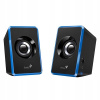 Genius reproduktory SP-U125, 2.0, 3W, modré, regulácia hlasitosti, 3,5 mm