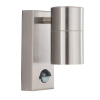 Searchlight Metro Outdoor Wall Light - Stainless Steel Metal & Glass