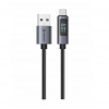 Swissten dátový kábel s LCD displejom, USB-A na USB-C – 1,5 m